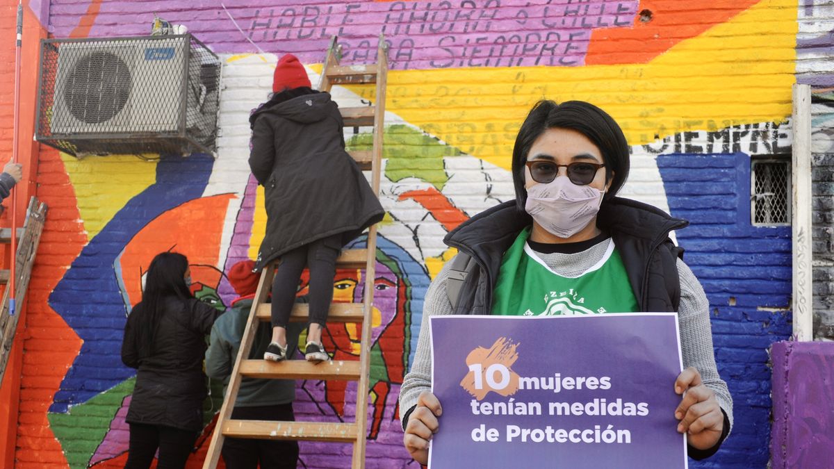 Nuevo mural contra la violencia de género en Monte Grande