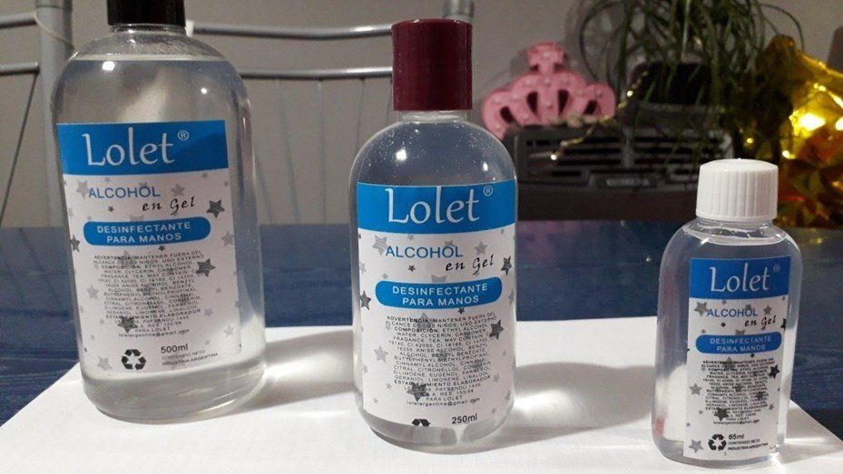 El alcohol en gel Lolet fue prohibido por Anmat