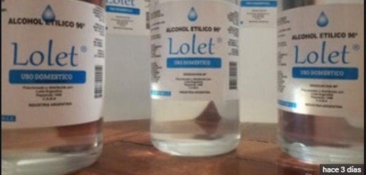 Anmat prohibi&oacute; la marca de alcohol Lolet