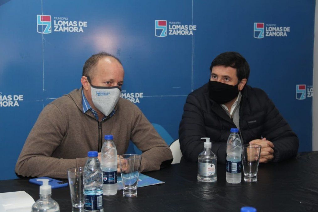 Martín Insaurralde y Daniel Arroyo, reunidos días antes que el intendente de Lomas de Zamora diera positivo de COVID-19.