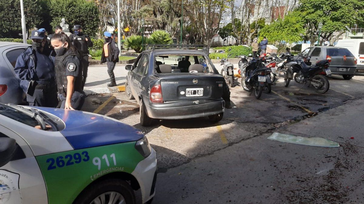 Choque.&nbsp;La Polic&iacute;a Bonaerense colabor&oacute; en el incidente de este mediod&iacute;a.