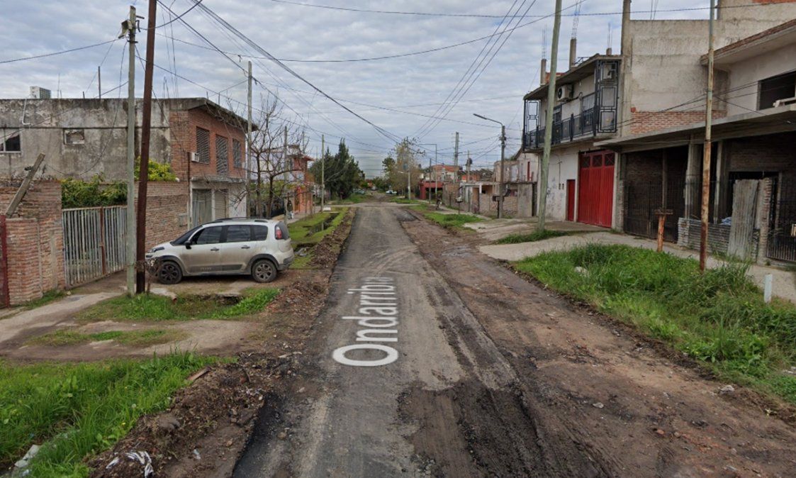La calle Ondarribia en Villa Albertina, Lomas de Zamora, donde ocurrió el homicidio del docente.
