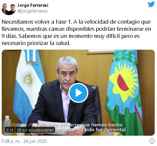 El intendente de Avellaneda, uno de los distritos bonaerenses m&aacute;s afectados por el coronavirus, se mostr&oacute; a favor de la medida del Gobierno