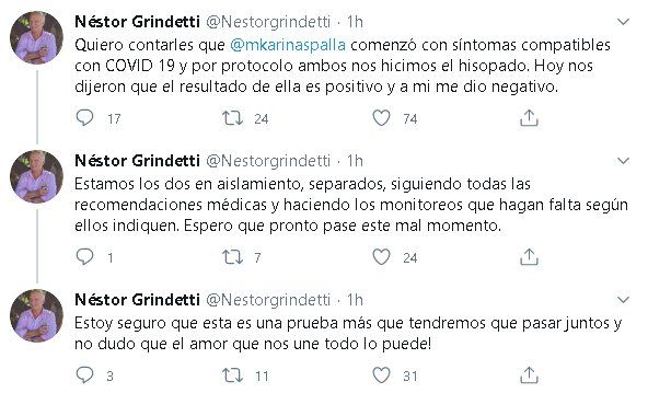 As&iacute; anunciaba N&eacute;stor Grindetti la noticia en su cuenta de Twitter oficial