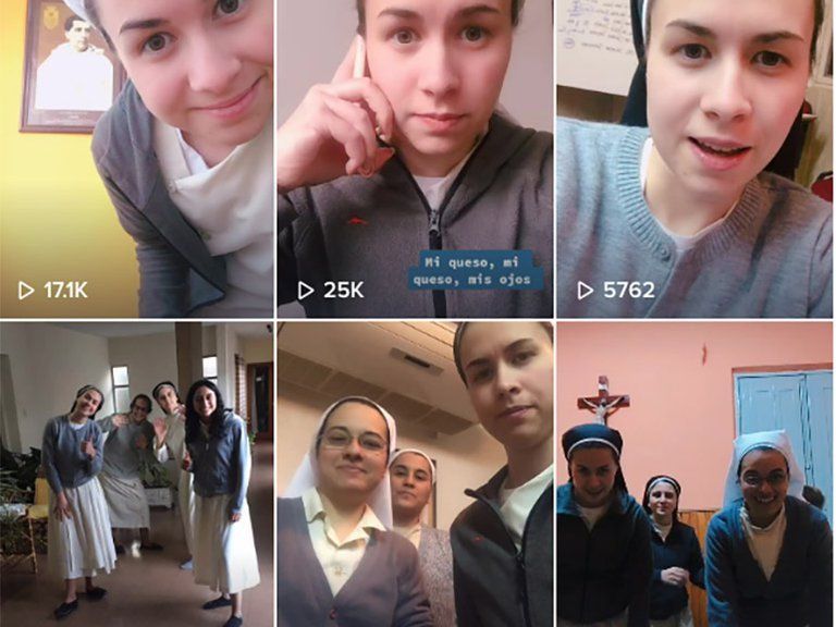 Josefina Cattaneo la monja qeu es furor en TikTok.