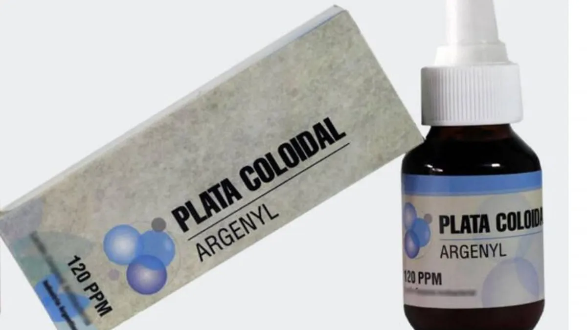 El producto denunciado por Anmat se rotula como "Plata Coloidal Argenyl"
