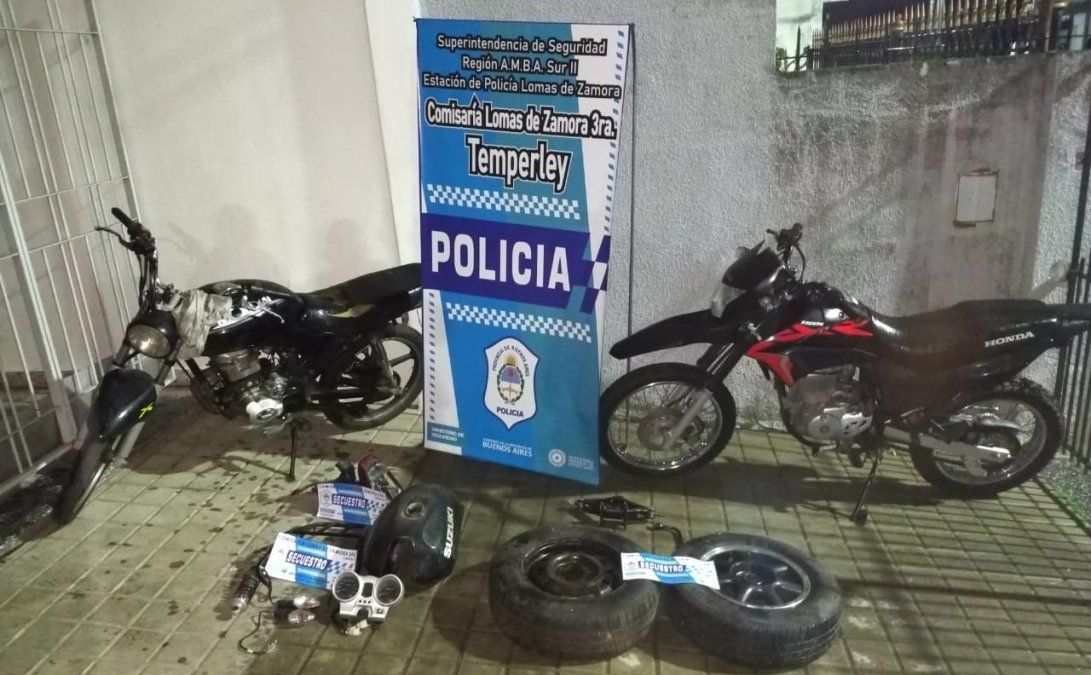 D&iacute;as antes, los delincuentes hab&iacute;an sido arrestados en Temperley por asaltos en modalidad motochorros y robo de autos.