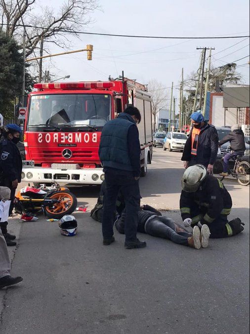 El choque sucedi&oacute; en Hip&oacute;lito Yrigoyen y Belgrano en Longchamps