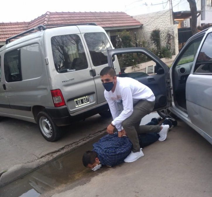 El detenido por el robo en Don Orione.