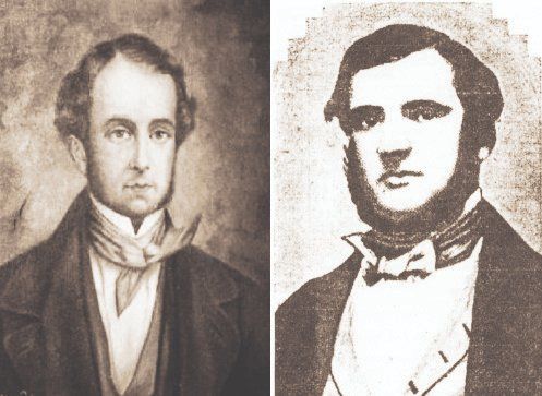 Hermanos.&nbsp;Retratos de William (izq.) y John Parish Robertson, comerciantes escoceses.&nbsp;