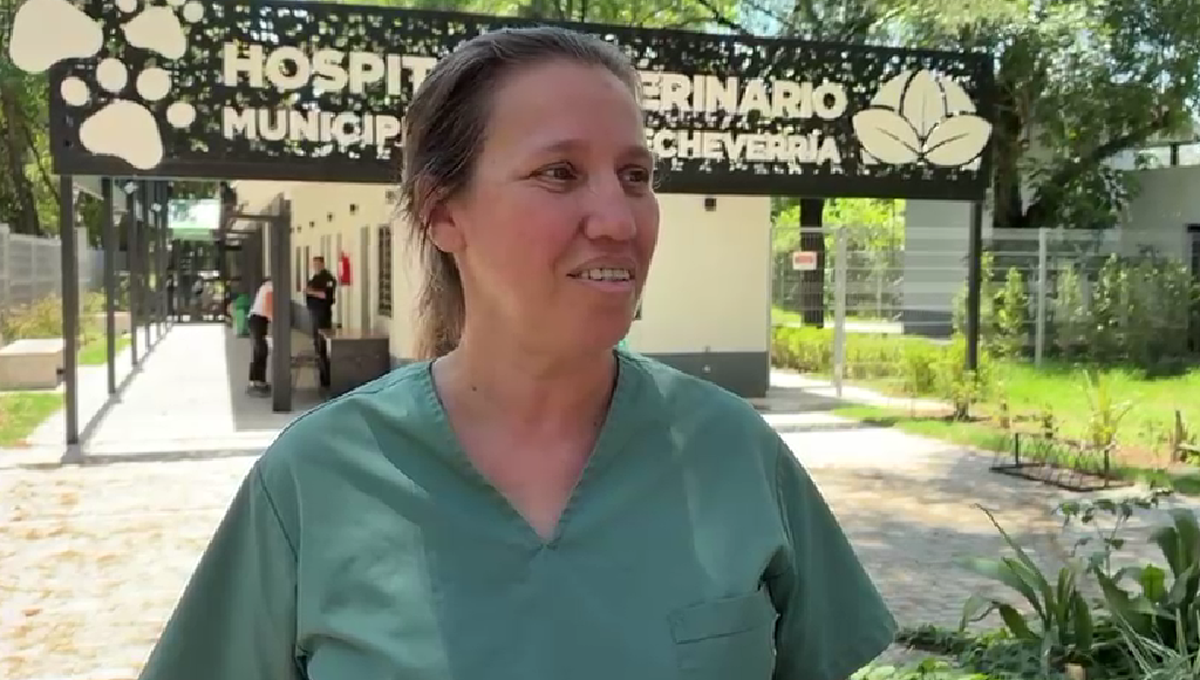 Lorena Campos, veterinaria. 