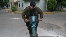 Luis Guillón: continúan las obras de bacheo