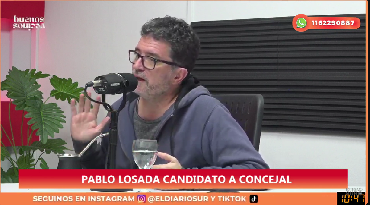 El vecino participó del programa de streaming de FM Extremo Sur este miércoles.