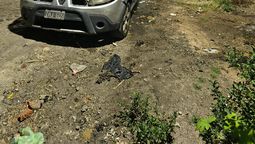 incendio de un vehiculo en villa centenario: bomberos voluntarios trabajaron en el lugar