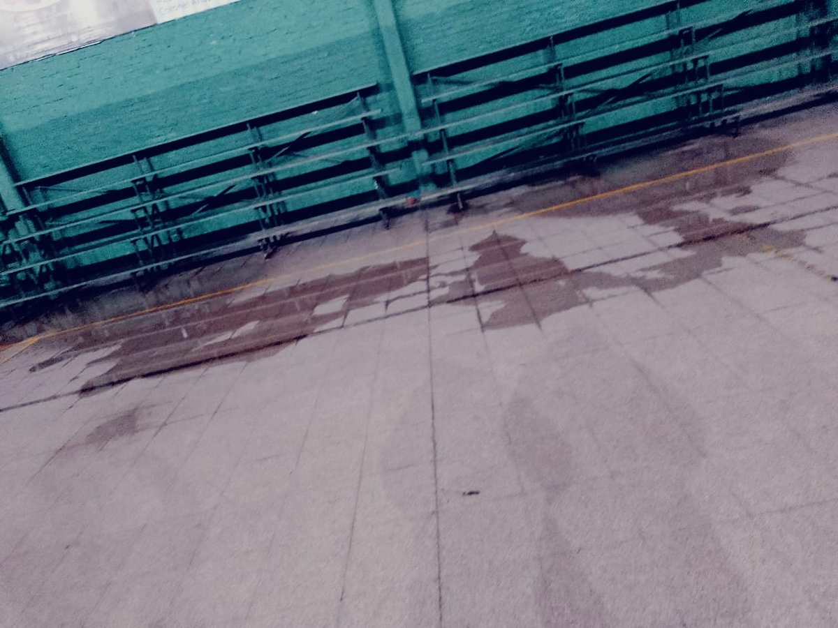 As&iacute; se encuentra la cancha de Villa Calzada por las lluvias.&nbsp;