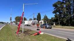 canning: arreglaron la camara de fotomultas de ezeiza sobre la ruta 58