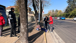 monte grande: motociclista lastimado en accidente en el paso bajo nivel de cervetti
