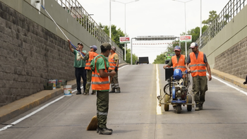 Esteban Echeverría: realizan obras en el paso bajo nivel de Cervetti