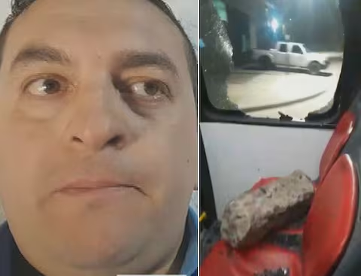 Lucas, el chofer del colectivo que fue atacado en Glew.