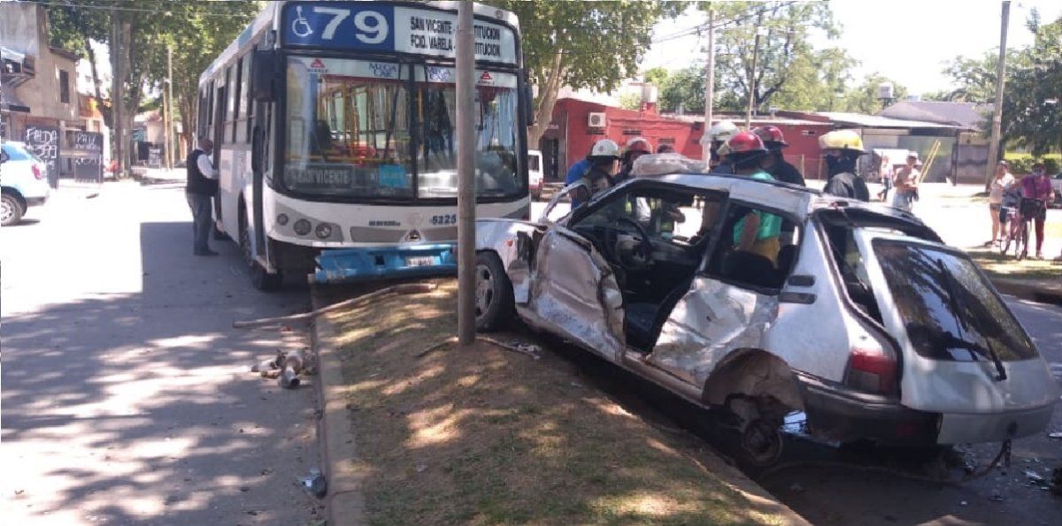 El fuerte choque de esta ma&ntilde;ana en San Vicente.
