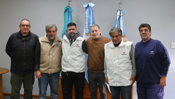 esteban echeverria: los delegados de molinos rio de la plata fueron recibidos por fernando gray