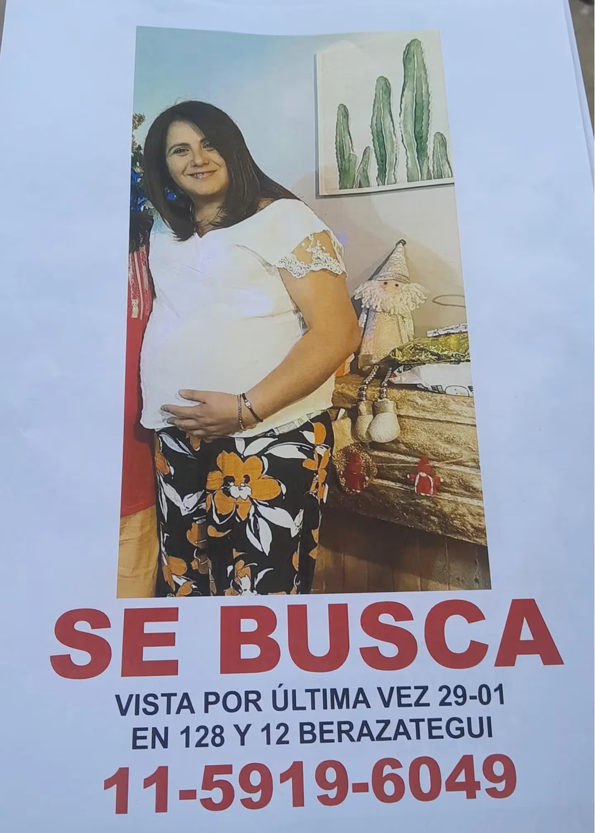 La mujer fue vista por última vez en Berazategui. 