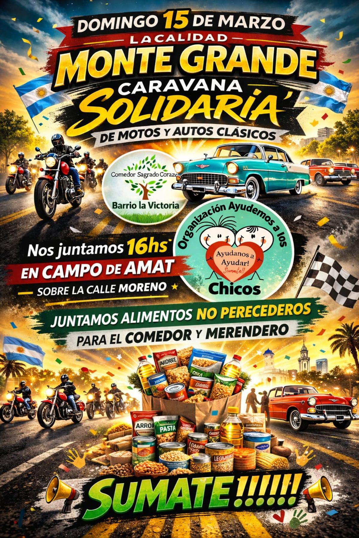 El domingo 15 de marzo se llevará a cabo una caravana de autos clásicos en Monte Grande. El domingo 15 de marzo se llevará a cabo una caravana de autos clásicos en Monte Grande.