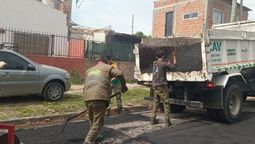 esteban echeverria: continuan las obras de bacheo en el jagüel