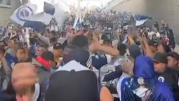 gran caravana de hinchas de san martin de burzaco antes del clasico