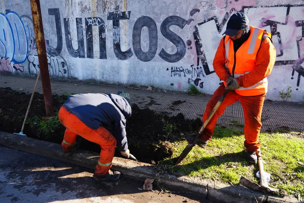 Las obras hídricas que se llevan adelante en diferentes puntos de Lomas de Zamora. 