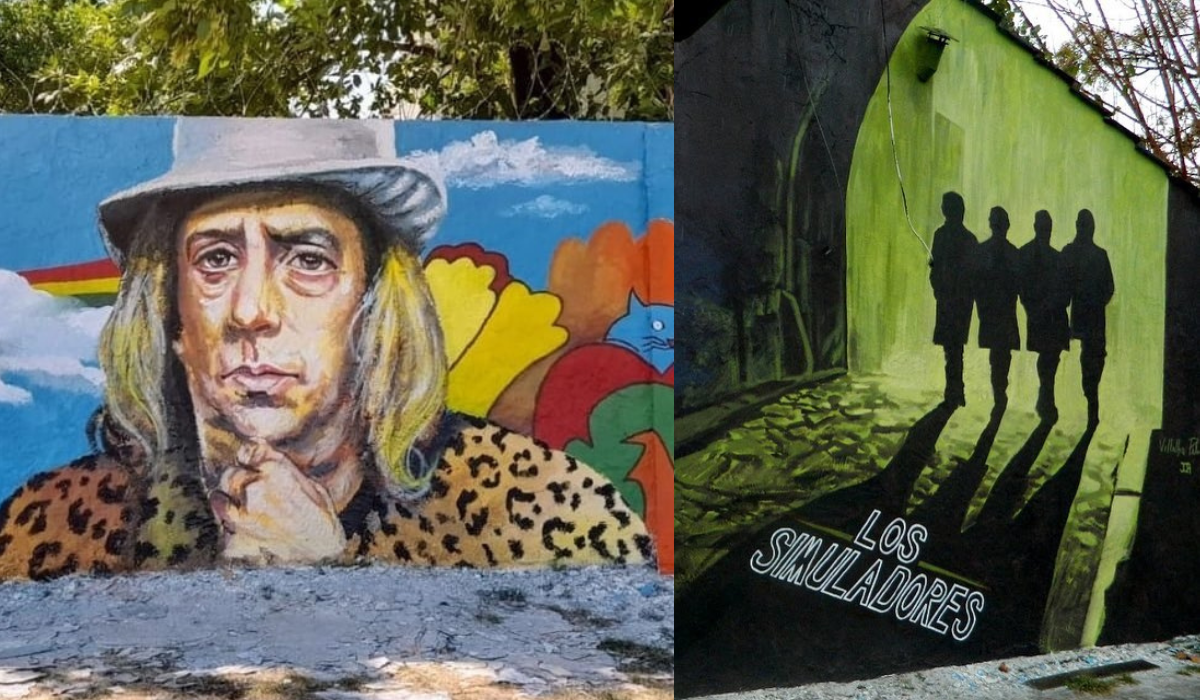 Los Simuladores, Capusotto y Esperando a la Carroza: muralistas de Brown pintan íconos de la cultura argentina