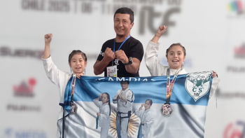 Dos taekwondistas del Club Social de Alejandro Korn subcampeonas en Chile