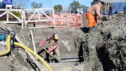 esteban echeverria: avanza la construccion de un conducto pluvial en la avenida olimpo