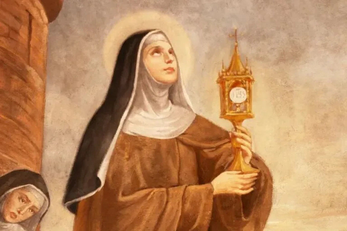 Santa Clara avanz&oacute; con determinaci&oacute;n y fund&oacute; la orden de las Clarisas.