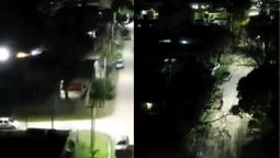 ezeiza: colocaron luminarias led en el barrio vista alegre