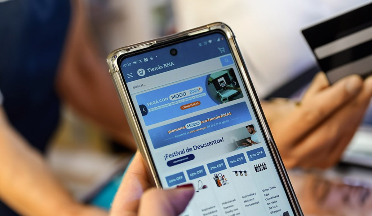 La app BNA+ es una de las que ofrece descuentos en supermercados con tarjetas de crédito.