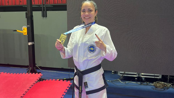 Joven de 9 de Abril, campeona nacional de taekwondo: Se cierra un año maravilloso