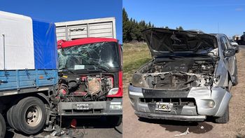 San Vicente: choque en cadena en la Ruta 58 con dos camiones y una camioneta