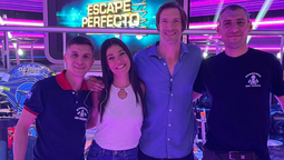 la emocion de los dos bomberos de san vicente que ganaron en escape perfecto: nicolas garcia y milton meli