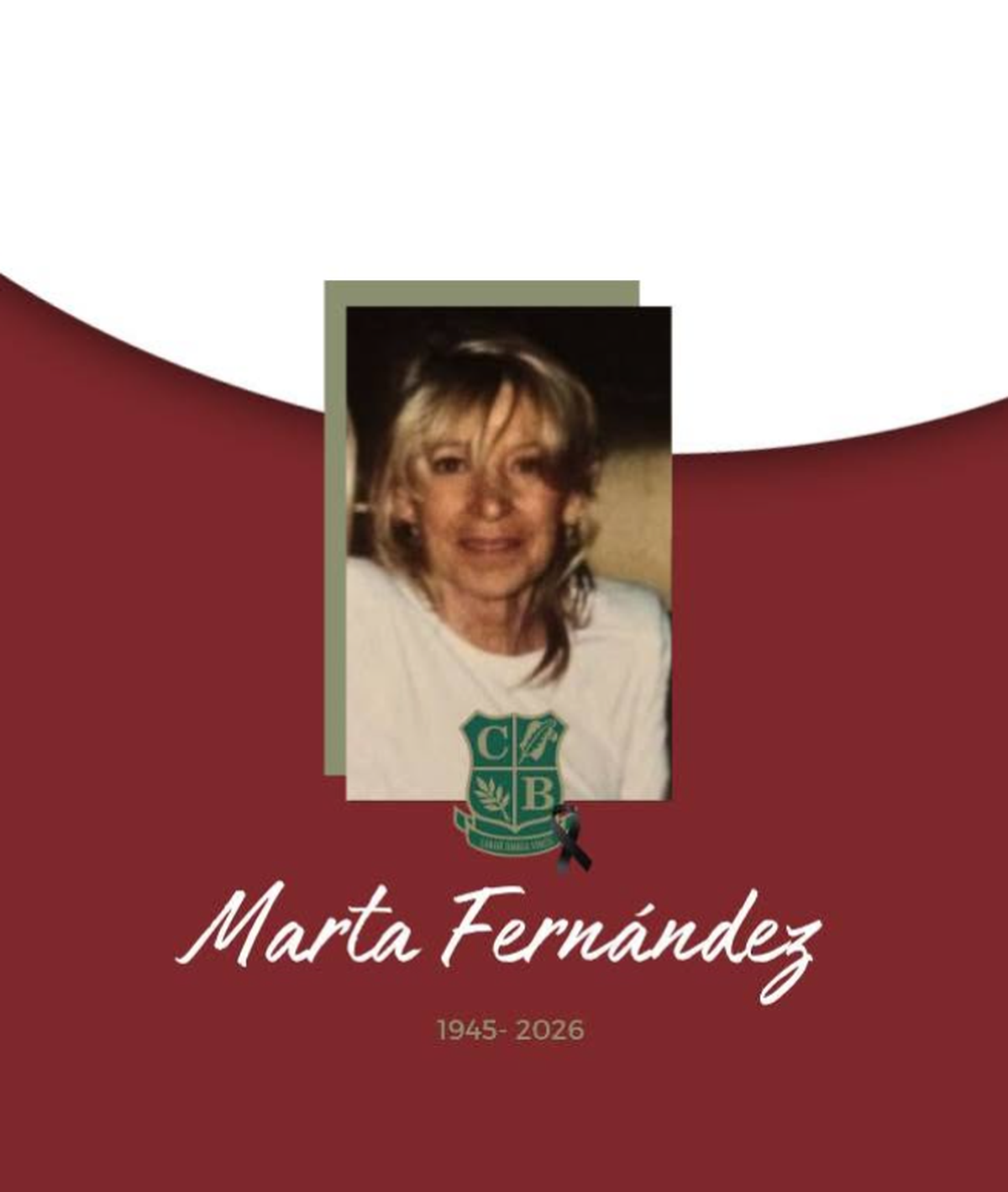Marta Fernández fue docente del Balmoral College, ubicado en Lomas, desde 1969.