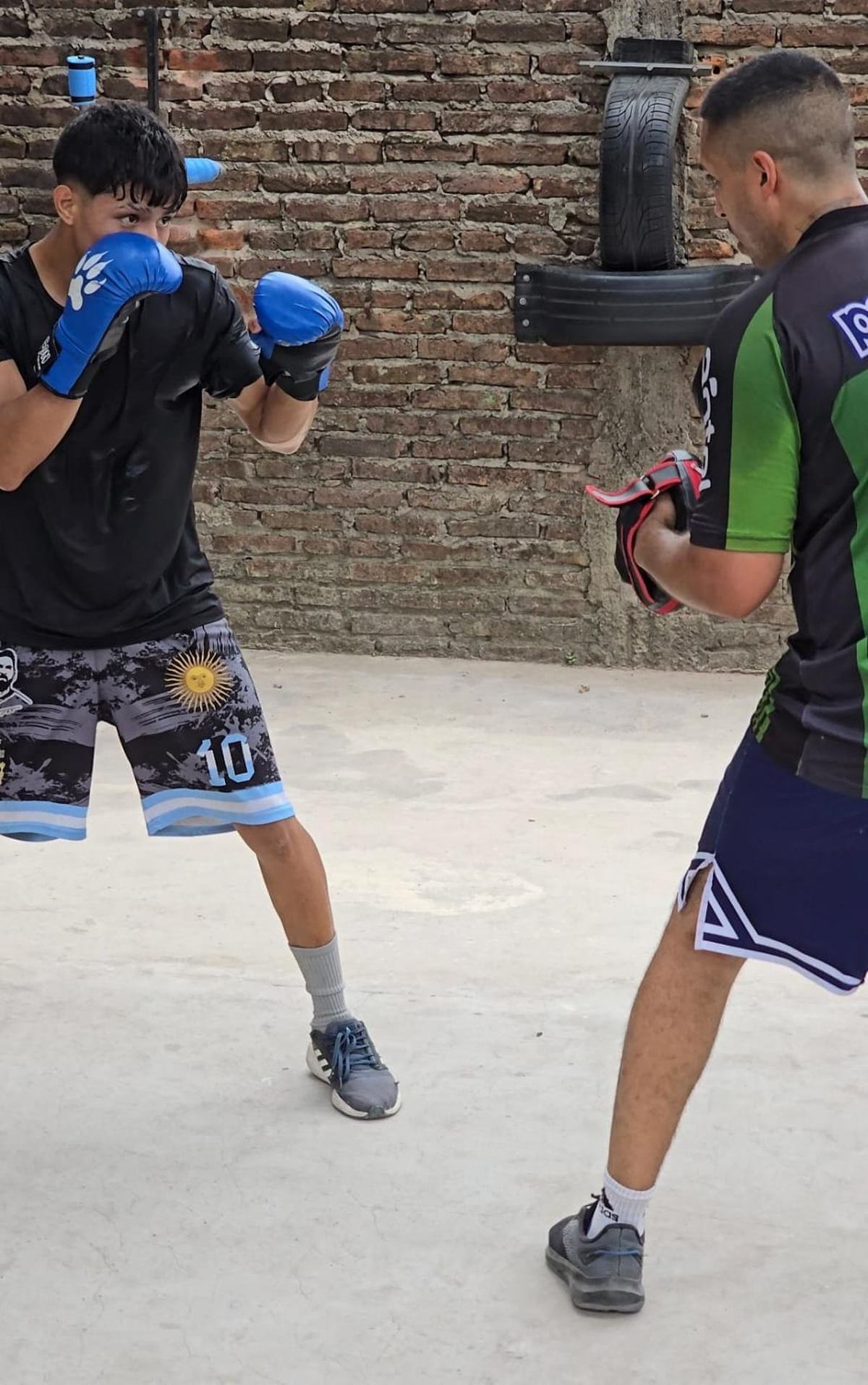 El boxeador de 9 de Abril se preparó con casi un mes de antelación. El boxeador de 9 de Abril se preparó con casi un mes de antelación.