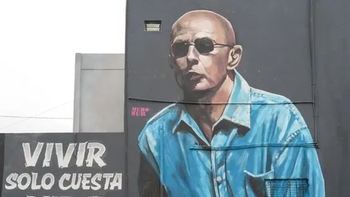El homenaje al Indio Solari llegó a Villa Fiorito con un mural participativo