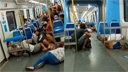 panico en el tren roca: pasajeros agachados por un enfrentamiento en la estacion de lomas