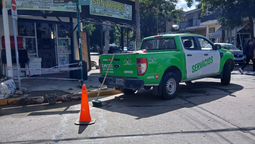 luis guillon: construyen rampas de accesibilidad en la calle hernandez