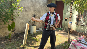 Un joven de El Jagüel creó un arte marcial argentino que fusiona combate y cultura nacional