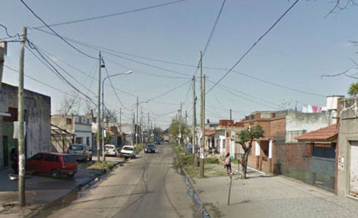 La calle Ramón Cabrero al 2800 de Lanús Este donde ocurrió el hecho