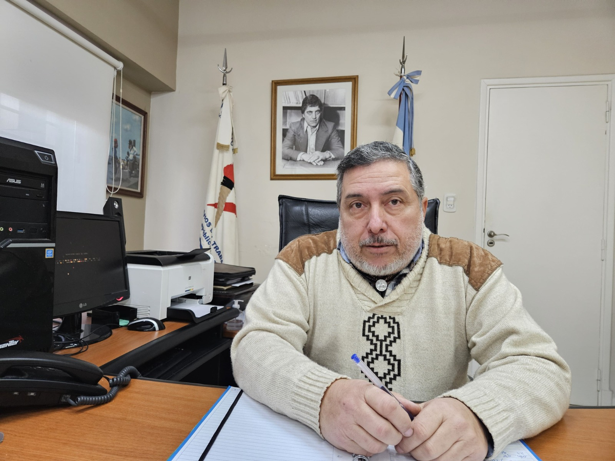 Juan Carlos Torres, secretario general del sindicato de Luz y Fuerza en la región.