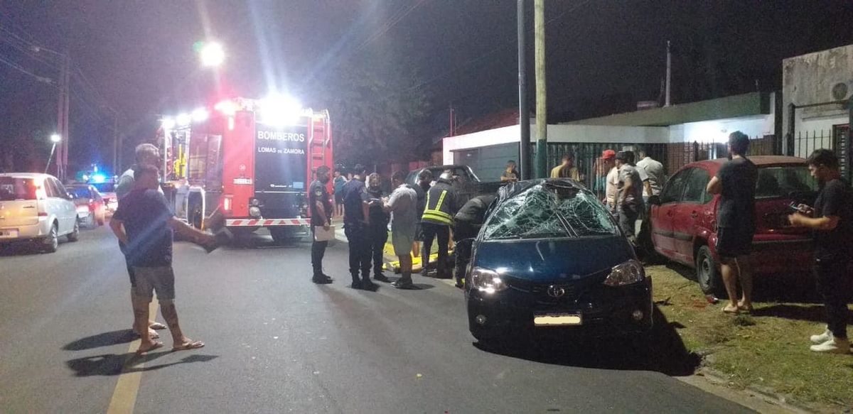 Accidente en Lomas de Zamora durante los festejos de año nuevo
