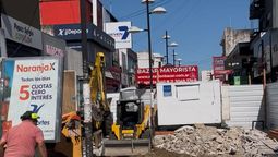 lomas: iniciaron las obras de renovacion integral de la peatonal laprida