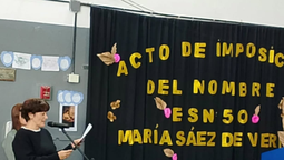 María Sáez de Vernet, el nuevo nombre de la Escuela Secundaria N° 50 de Villa Centenario
